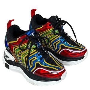 Alexander Wang raisins platform wedge sneakers rainbow size 7 Women's  Bold